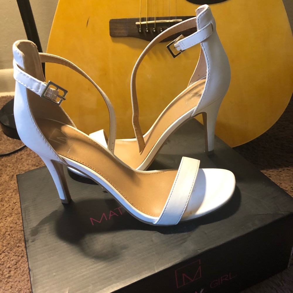 White Heeled Sandals